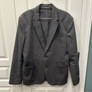 Old Navy Dark Gray Cotton Blend Size L Men's Blazer/Sport Coat/Jacket EUC
